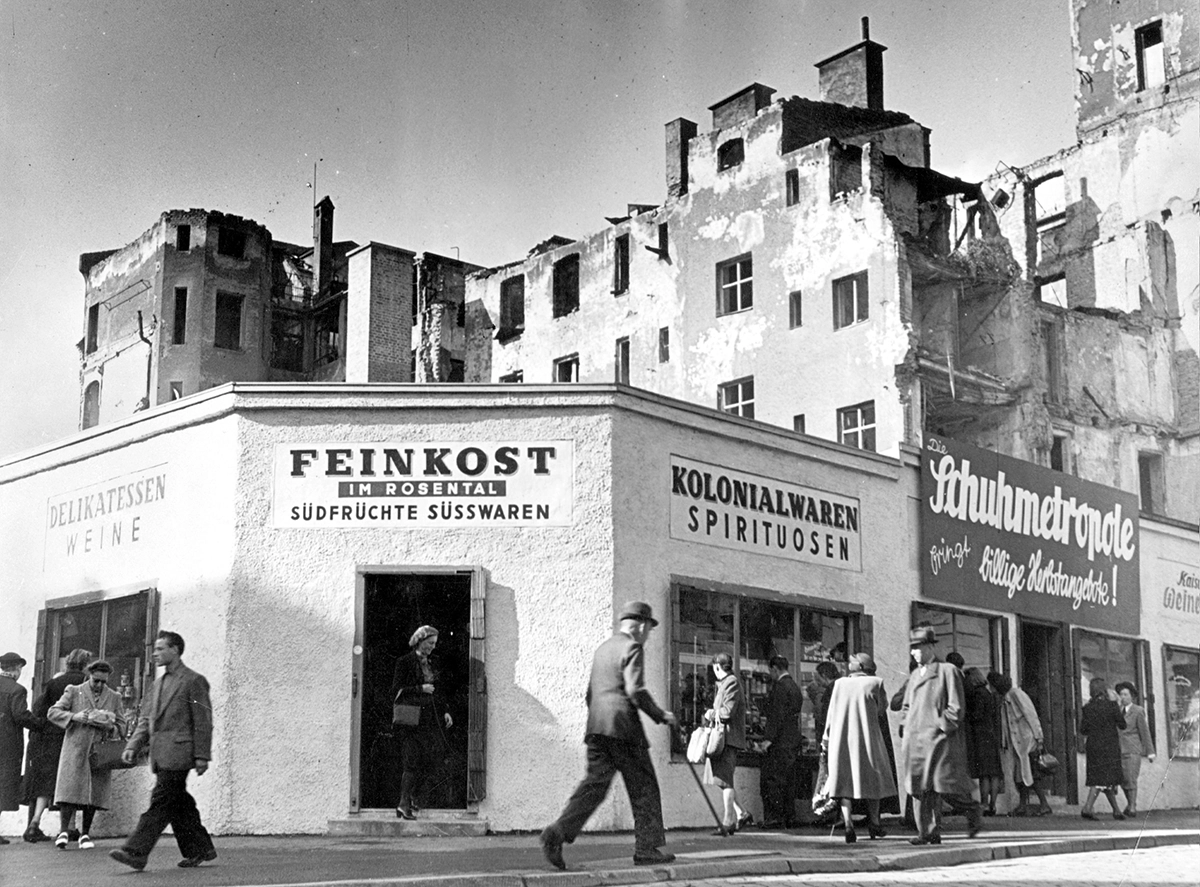 Feinkostläden im Rosental in München 1949, SZ Photo/Süddeutsche Zeitung Photo